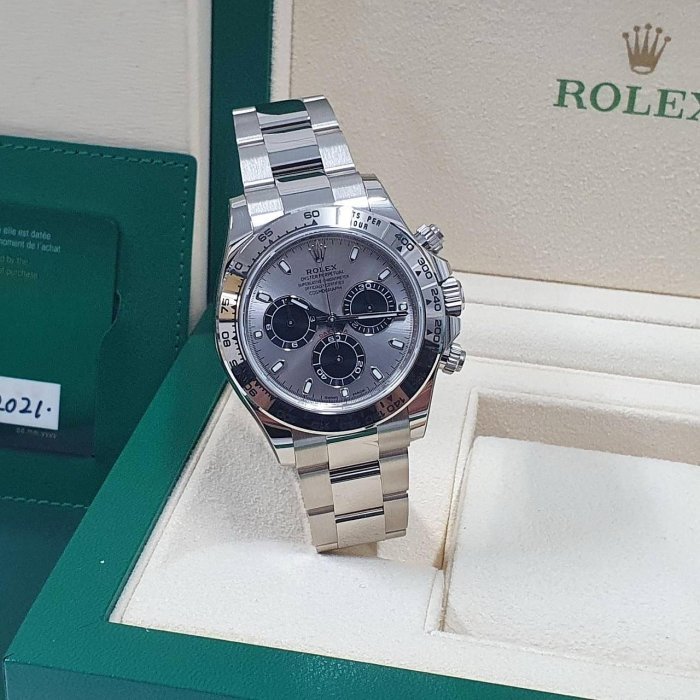 【大眾名錶】 ROLEX 勞力士116509 Daytona 18K白金 2021/04 熱門款 L1622-2