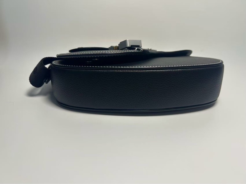 98新|Dior/迪奧 黑銀馬鞍包。-5