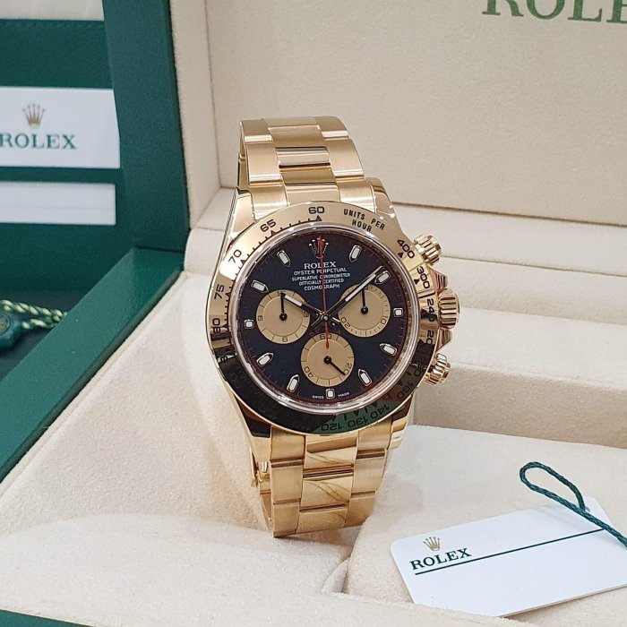【大眾名錶】ROLEX勞力士 116508 Daytona 18K金 2017/07 大全套9.8成新 保羅紐曼面盤 絕版紅圈紅針 B1163-3