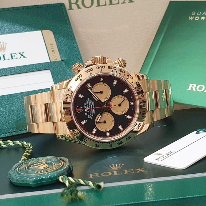 【大眾名錶】ROLEX勞力士 116508 Daytona 18K金 2017/07 大全套9.8成新 保羅紐曼面盤 絕版紅圈紅針 B1163-4
