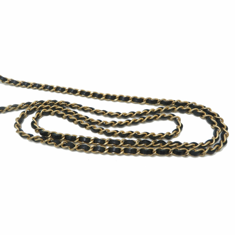 香奈兒鏈手拿包/肩背包 AP3435 小牛皮黑色-4