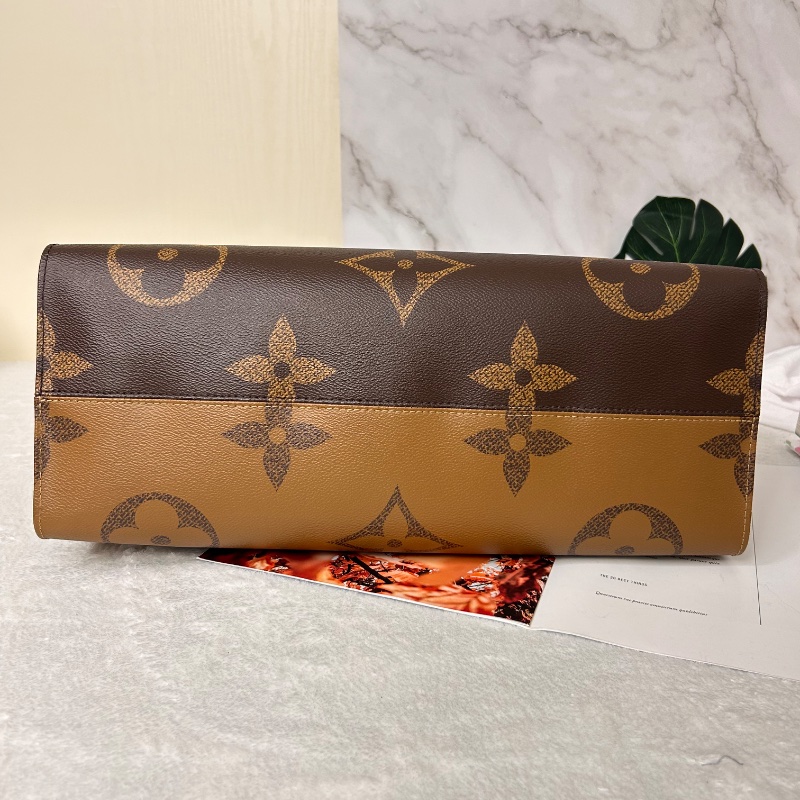 LV on the GO GM 老花大號手提包肩背包 晶片款-16