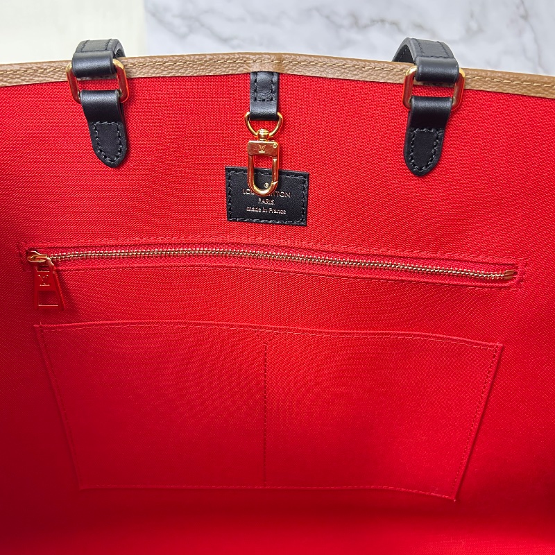 LV on the GO GM 老花大號手提包肩背包 晶片款-25