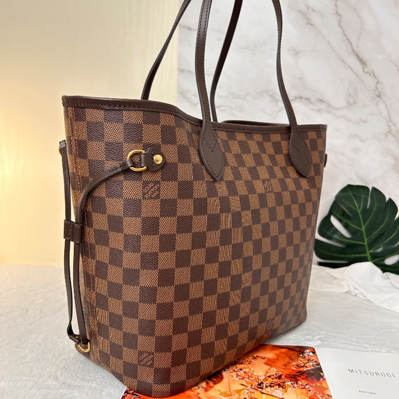 LV Neverfull MM 棋盤格中號 N41358 2023年-7