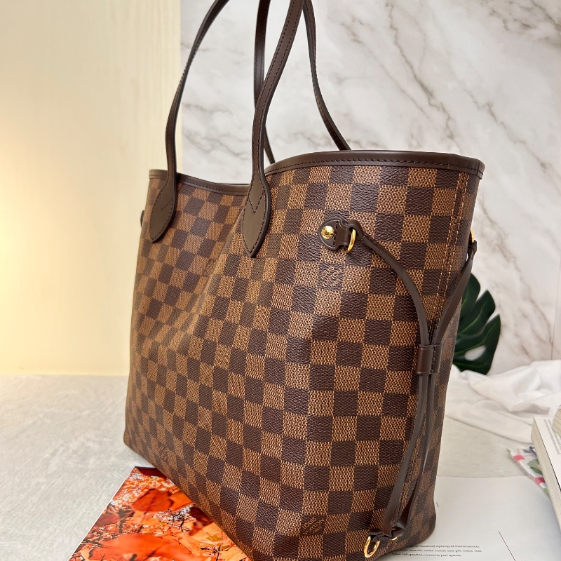 LV Neverfull MM 棋盤格中號 N41358 2023年-8
