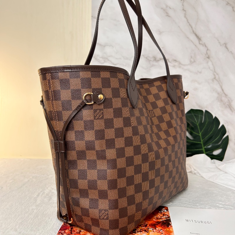 LV Neverfull MM 棋盤格中號 N41358 2023年-10