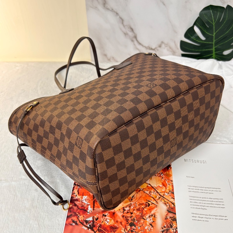 LV Neverfull MM 棋盤格中號 N41358 2023年-15