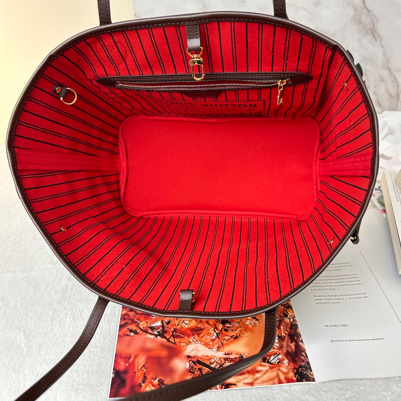 LV Neverfull MM 棋盤格中號 N41358 2023年-21