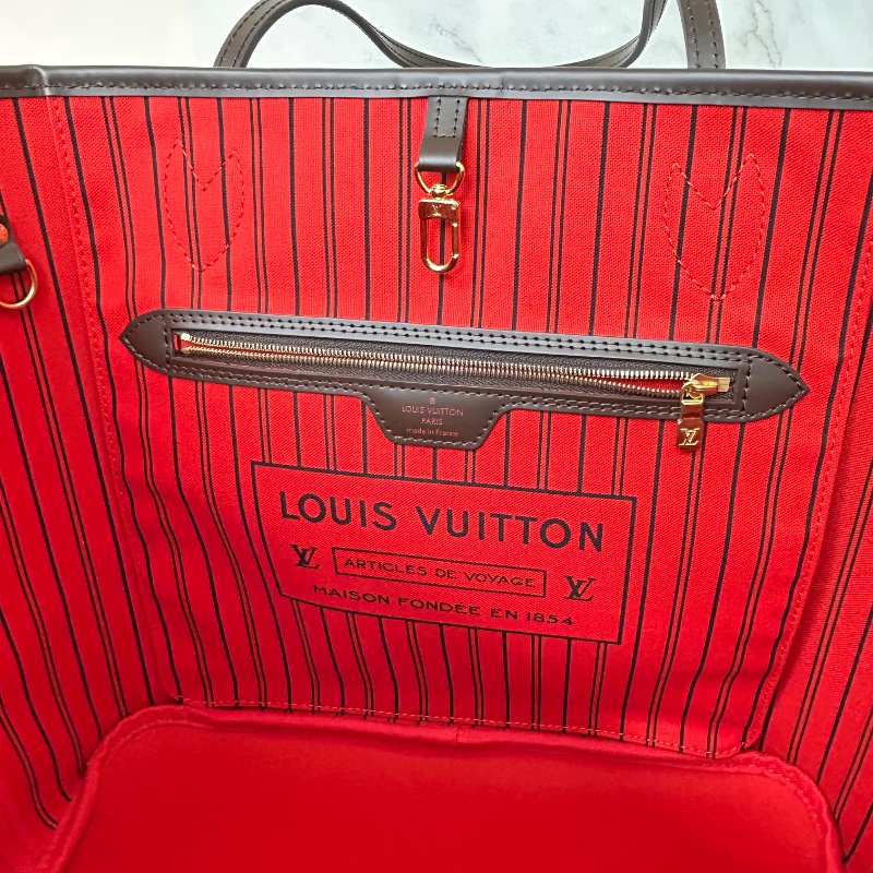 LV Neverfull MM 棋盤格中號 N41358 2023年-25