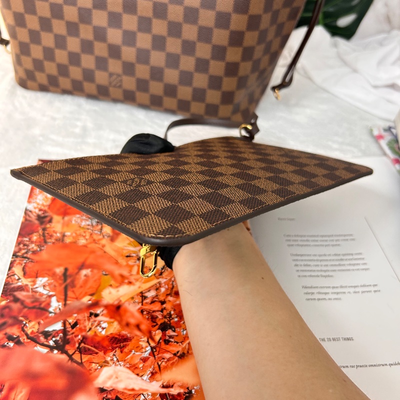 LV Neverfull MM 棋盤格中號 N41358 2023年-32