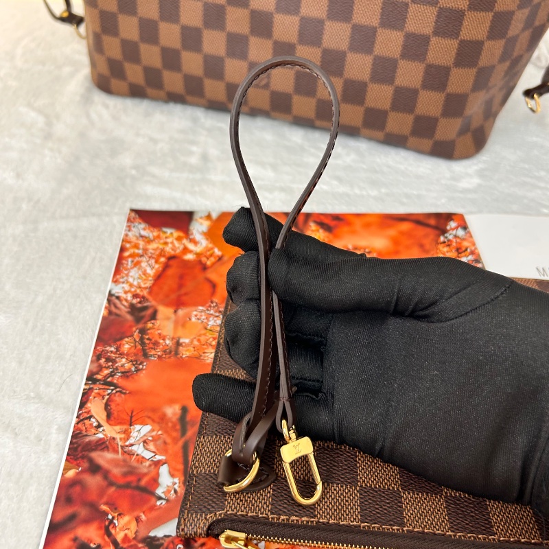 LV Neverfull MM 棋盤格中號 N41358 2023年-33