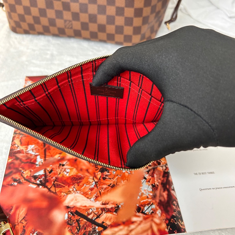 LV Neverfull MM 棋盤格中號 N41358 2023年-36