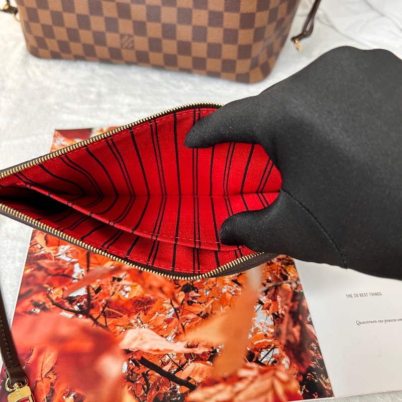 LV Neverfull MM 棋盤格中號 N41358 2023年-37