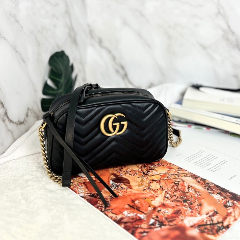 Gucci 雙 G Marmont 中號相機包-0