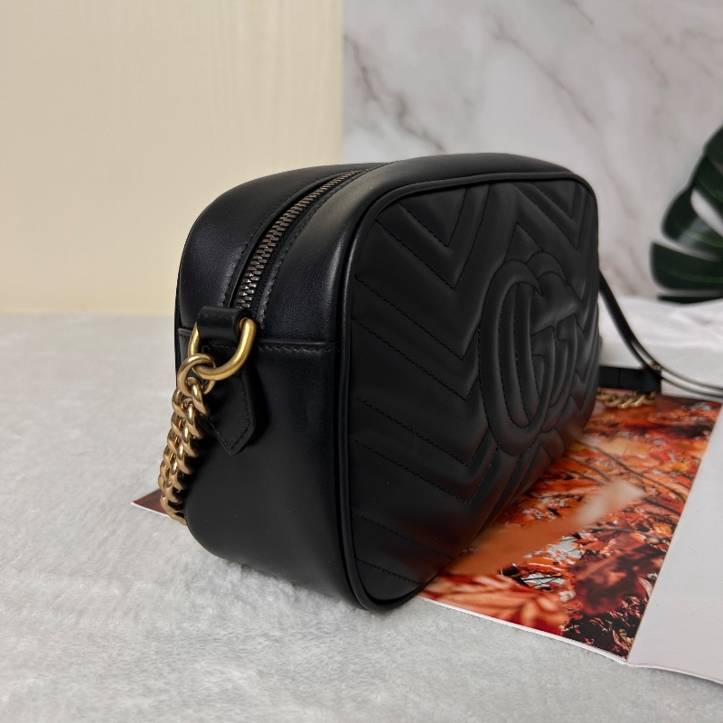 Gucci 雙 G Marmont 中號相機包-9