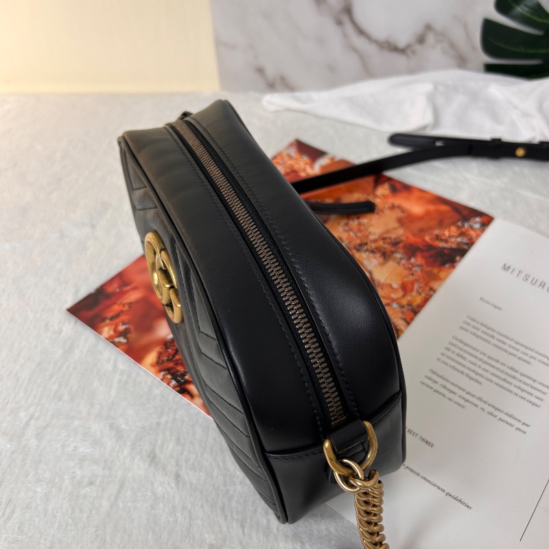 Gucci 雙 G Marmont 中號相機包-18