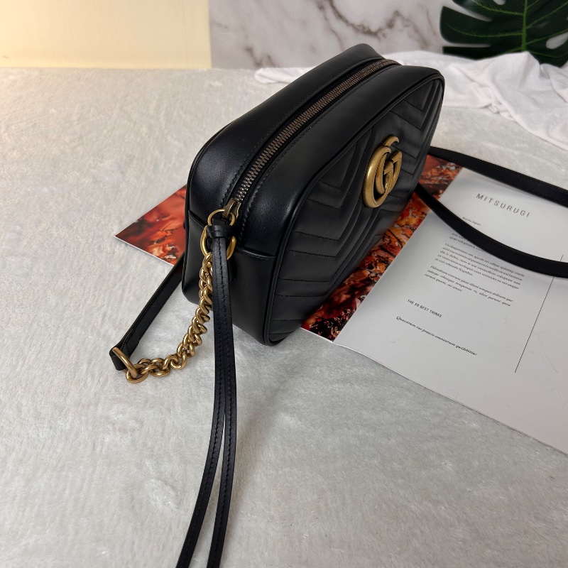 Gucci 雙 G Marmont 中號相機包-19