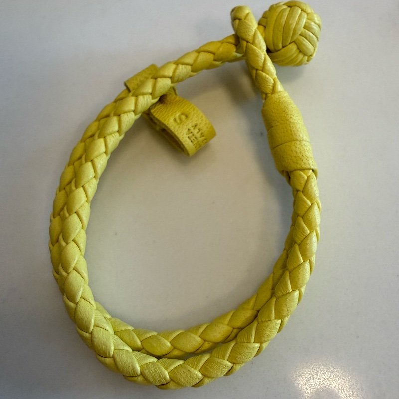 🐮BOTTEGA VENETA 手工編織牛皮雙層手環 (612982)-1
