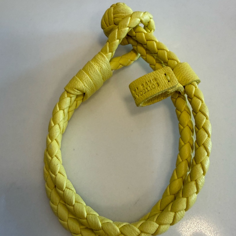 🐮BOTTEGA VENETA 手工編織牛皮雙層手環 (612982)-2