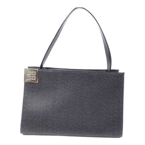 GIVENCHY 牛皮皮革/合成纖維Shoulder Bag銀扣肩背袋