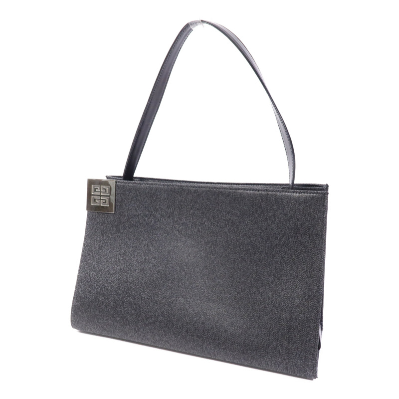 GIVENCHY 牛皮皮革/合成纖維Shoulder Bag銀扣肩背袋-2