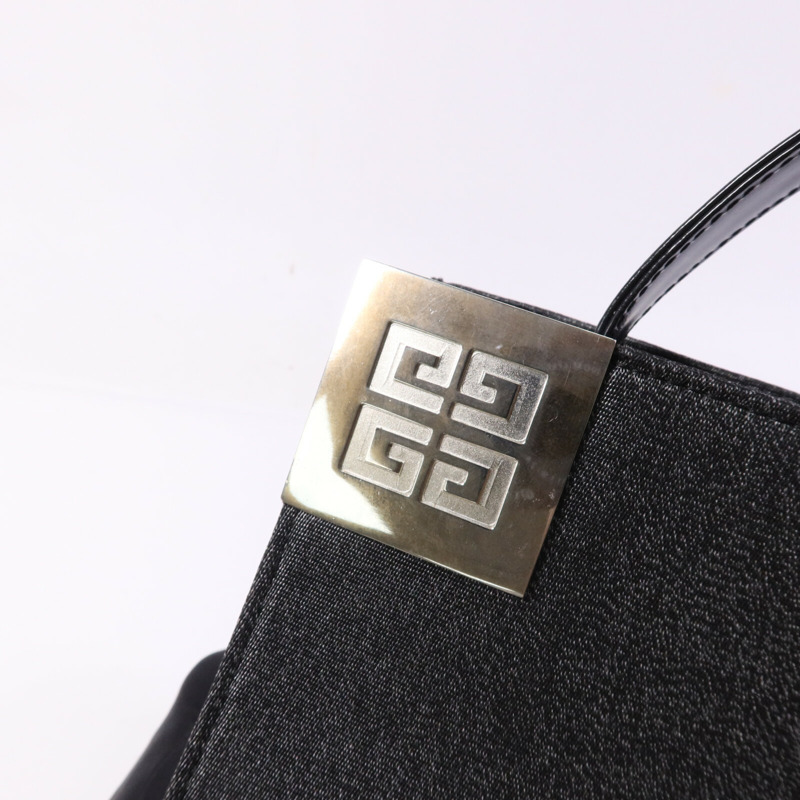 GIVENCHY 牛皮皮革/合成纖維Shoulder Bag銀扣肩背袋-5