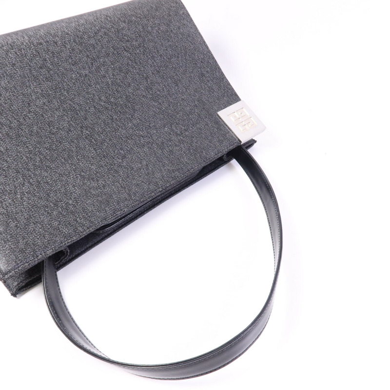 GIVENCHY 牛皮皮革/合成纖維Shoulder Bag銀扣肩背袋-6