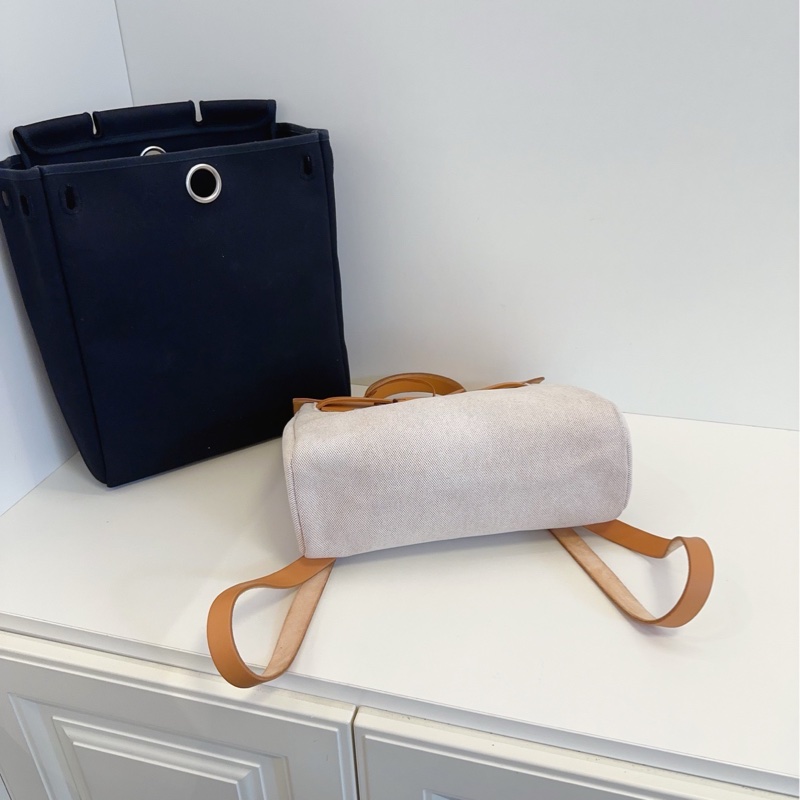 ✨Hermes Herbag31 後背包 焦糖配皮 銀扣🍁-7