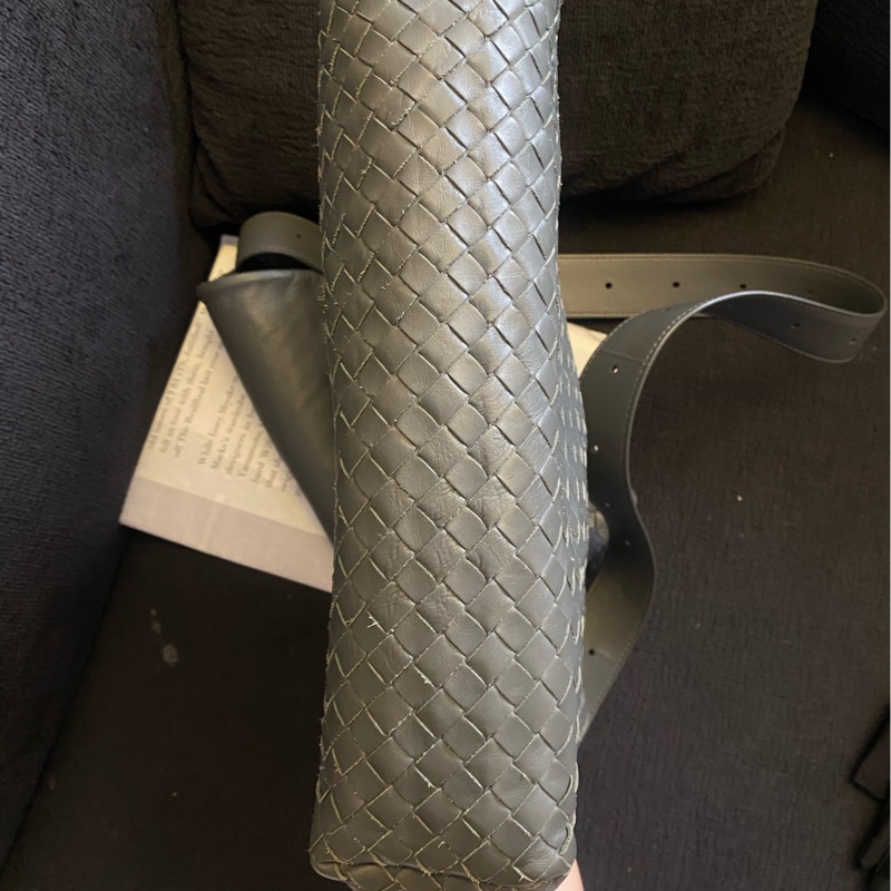 BV葆蝶家 灰色編織斜挎包 尺寸:30×34 🈚附件-5