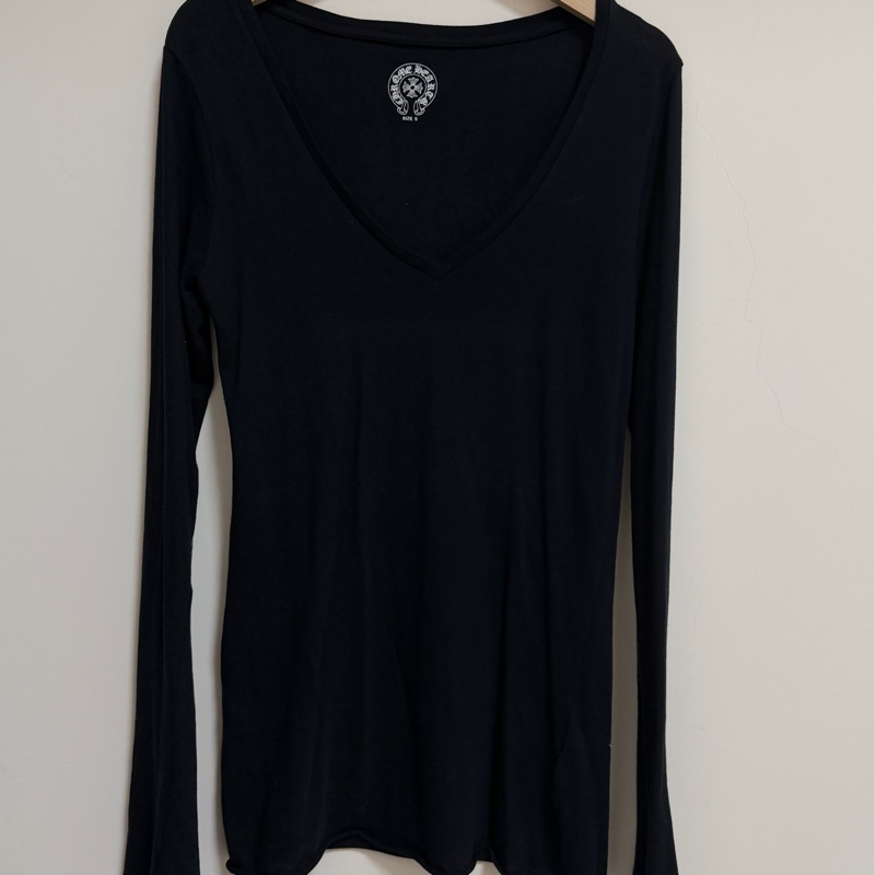 Chrome hearts 長袖上衣 貼身V領 女-1