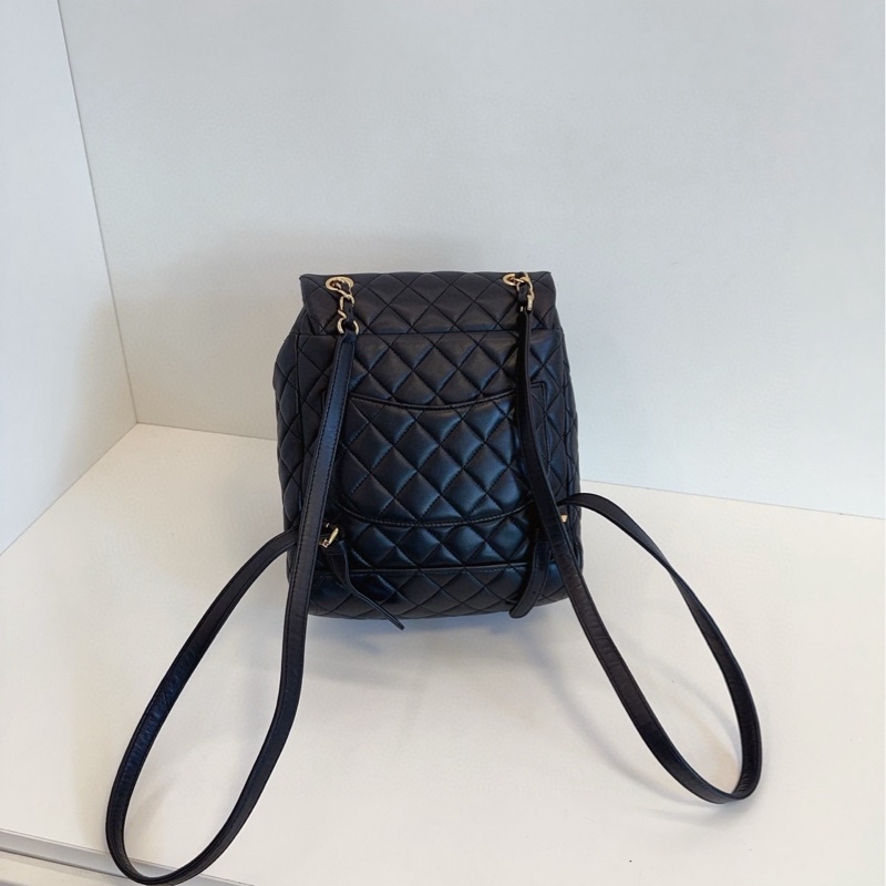 ✨Chanel 黑金薩爾茲堡 後背包 小尺寸超可愛 98新帶膜🖤-4