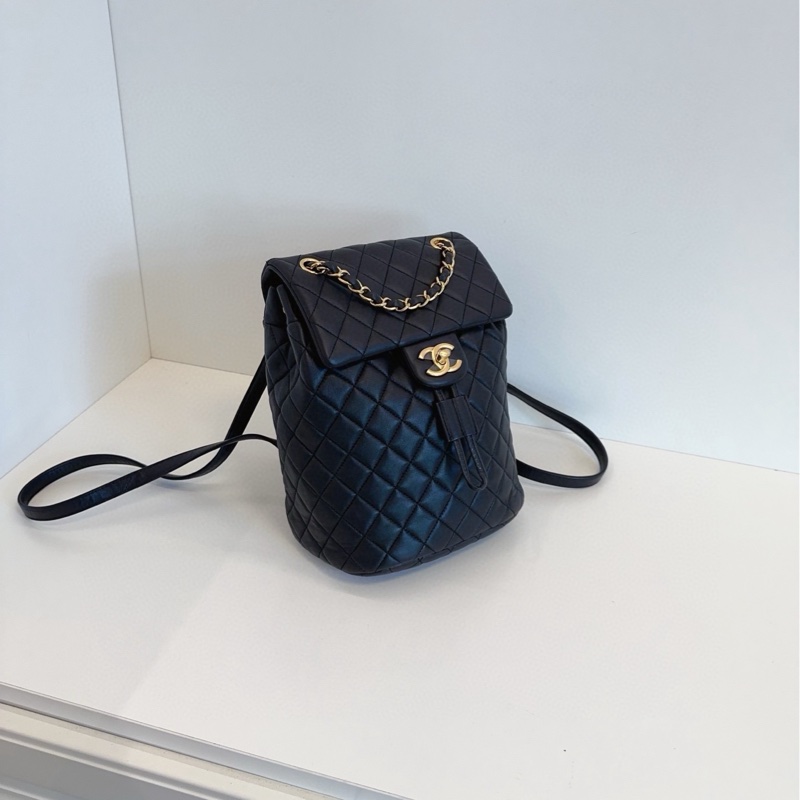 ✨Chanel 黑金薩爾茲堡 後背包 小尺寸超可愛 98新帶膜🖤-5