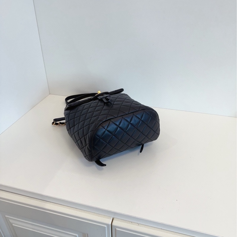 ✨Chanel 黑金薩爾茲堡 後背包 小尺寸超可愛 98新帶膜🖤-6