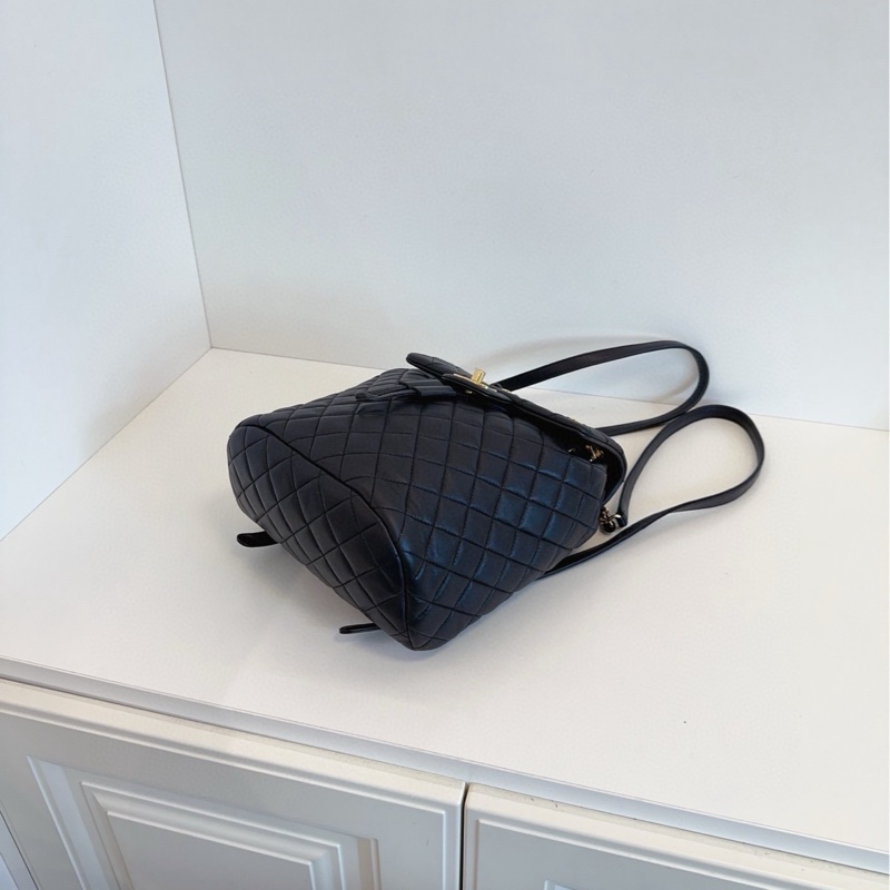 ✨Chanel 黑金薩爾茲堡 後背包 小尺寸超可愛 98新帶膜🖤-7