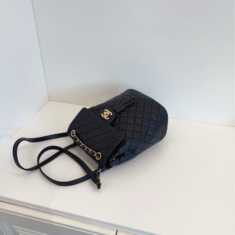 ✨Chanel 黑金薩爾茲堡 後背包 小尺寸超可愛 98新帶膜🖤-8