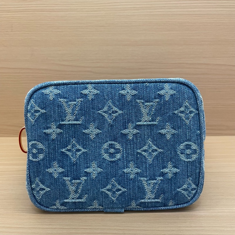 NO:418 Lv新款牛仔丹宁allinBB水桶包 大全套 全新未使用過-4