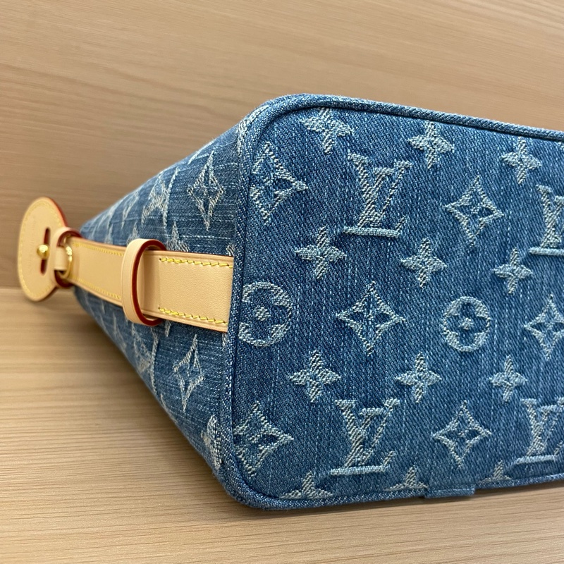 NO:418 Lv新款牛仔丹宁allinBB水桶包 大全套 全新未使用過-5