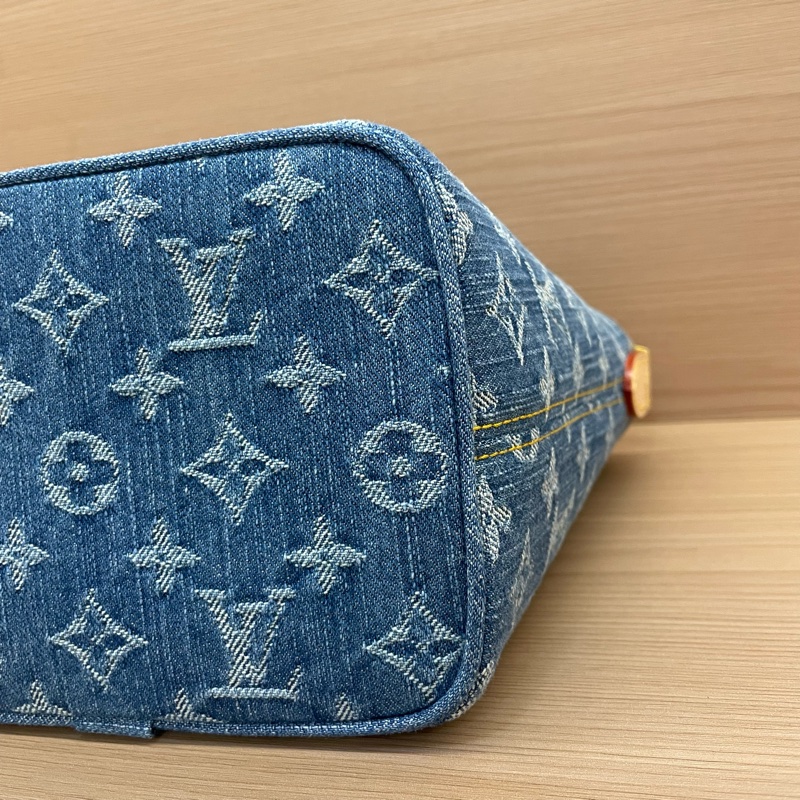NO:418 Lv新款牛仔丹宁allinBB水桶包 大全套 全新未使用過-6