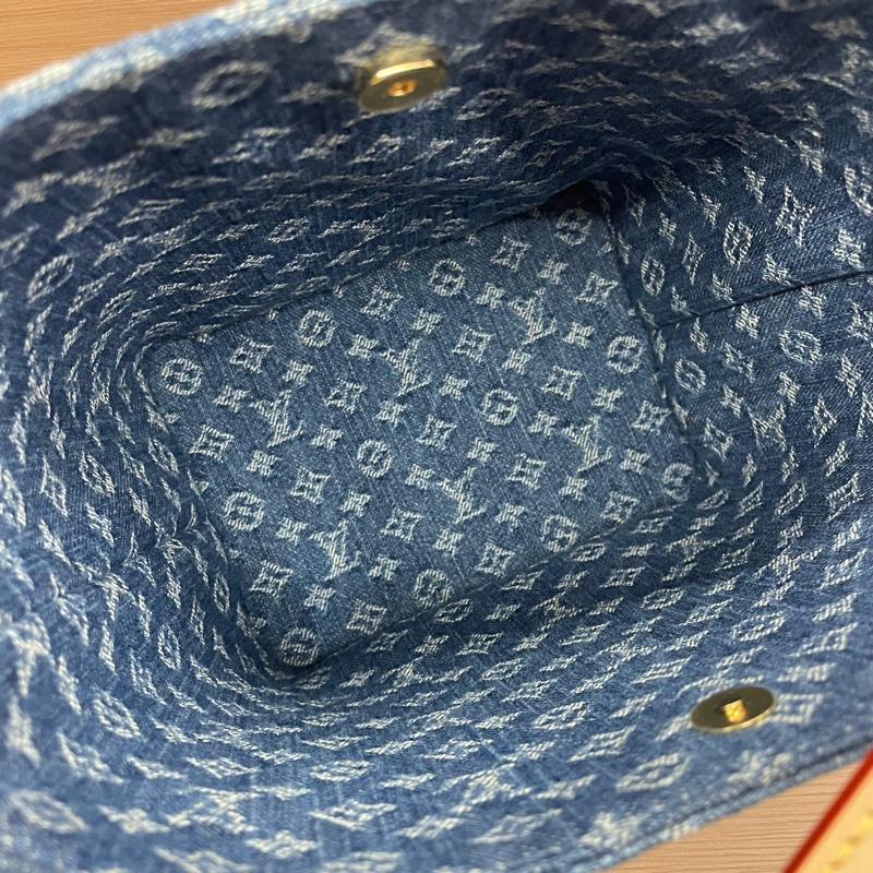 NO:418 Lv新款牛仔丹宁allinBB水桶包 大全套 全新未使用過-10