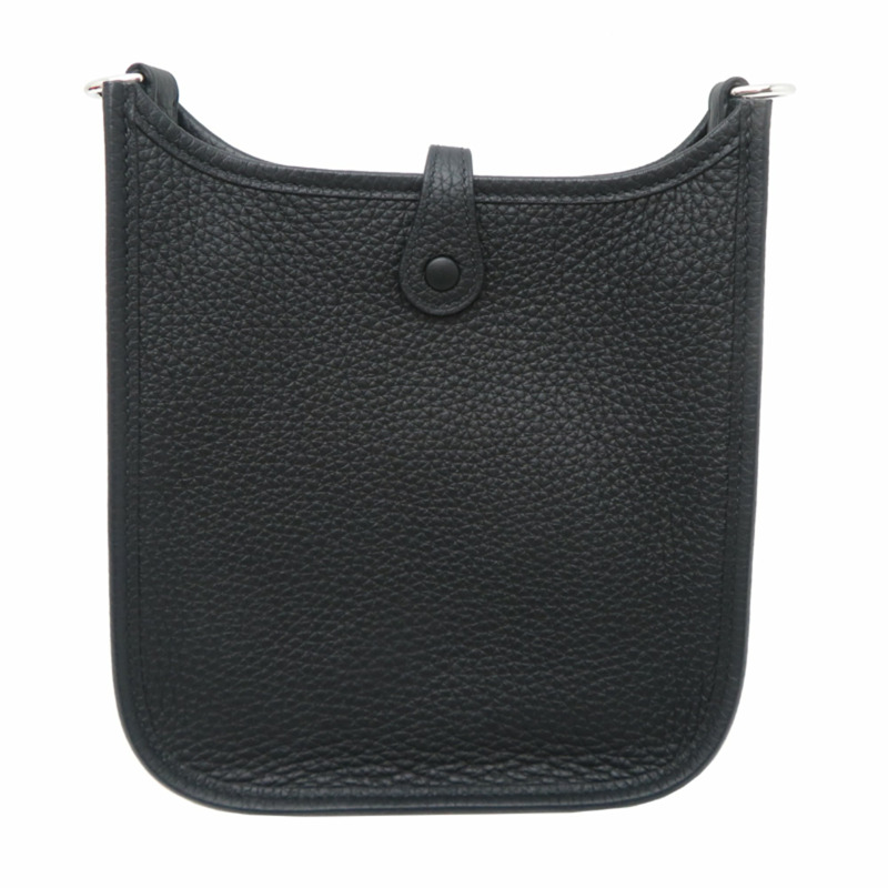 愛馬仕 Evelyne TPM(K 印記,2025 年)女士單肩包,Taurillon Clemence 皮革,黑色-1