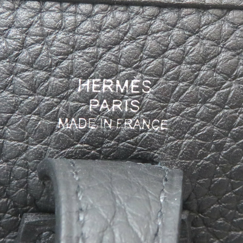 愛馬仕 Evelyne TPM(K 印記,2025 年)女士單肩包,Taurillon Clemence 皮革,黑色-5