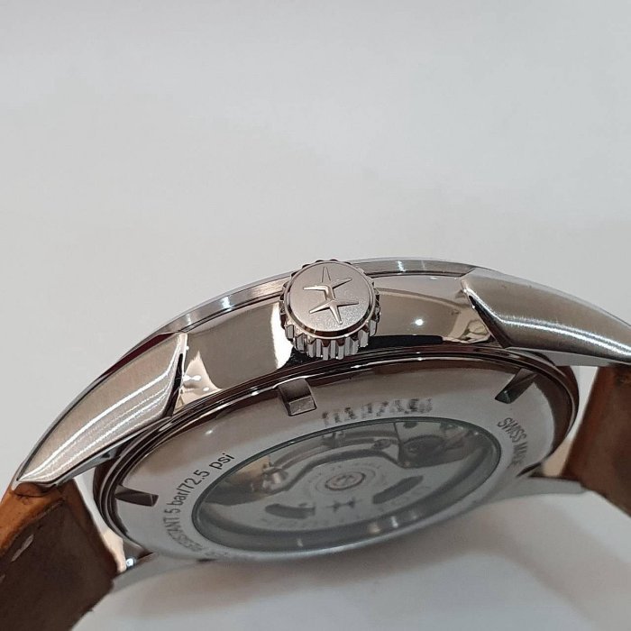 【大眾名錶】HAMILTON漢米爾頓 HM-H32705541 JazzMaster系列 藍面 2018/08 底蓋裸空 B1204-5