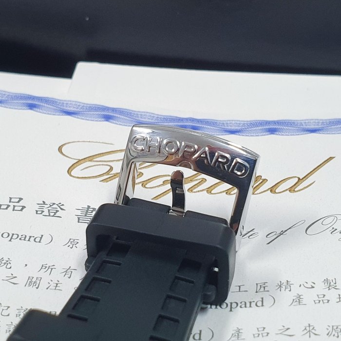 【大眾名錶】CHOPARD 蕭邦 28/8507 Happy Sport快樂鑽系列 鈦陶瓷 棕櫚葉款 黑色數字面盤 B419-6