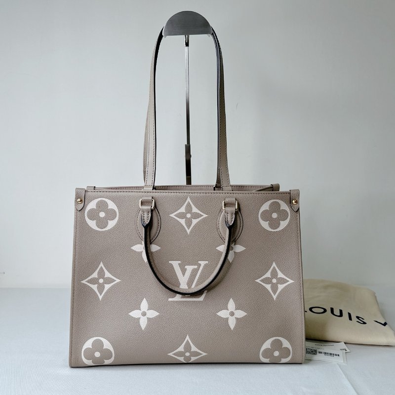 LV OnTheGo MM斑鳩灰托特包-1