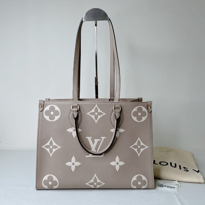 LV OnTheGo MM斑鳩灰托特包-2