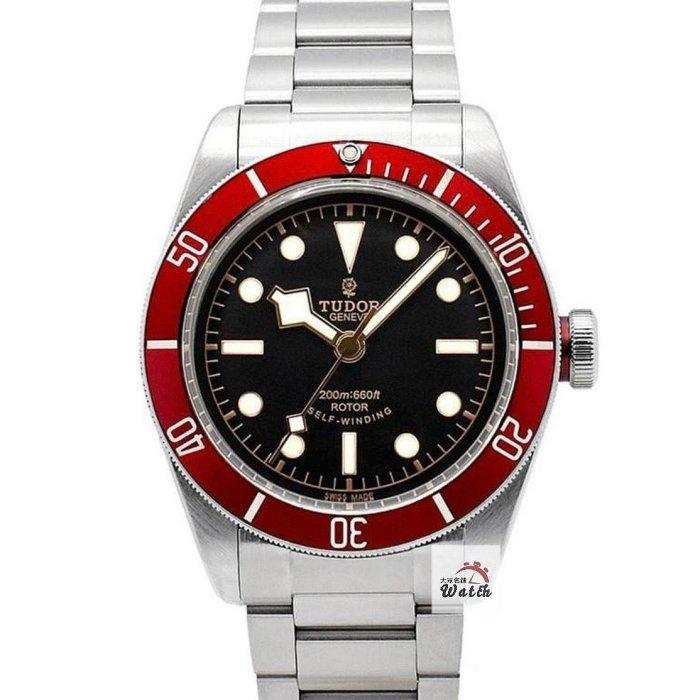 【大眾名錶】 TUDOR帝舵 BLACK BAY系列 79220R 2014/04 黑面紅圈 玫瑰花 B974-0