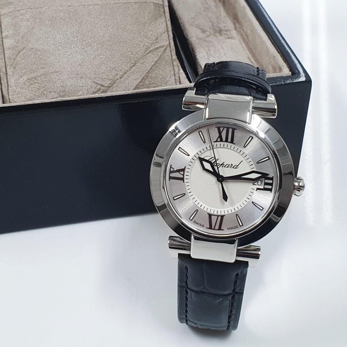 【大眾名錶】CHOPARD蕭邦 388532-3001 Imperiale系列 銀色雕刻羅馬面盤 錶冠紫水晶 B455-0