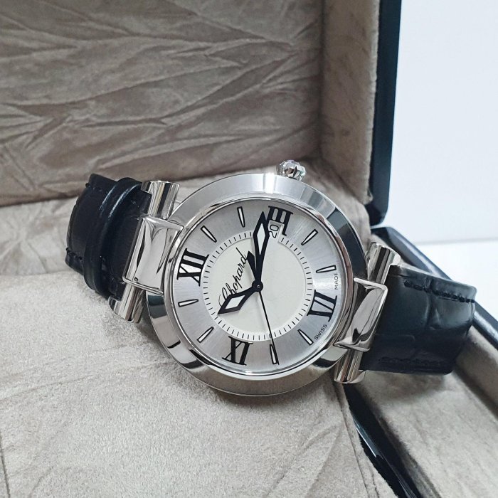 【大眾名錶】CHOPARD蕭邦 388532-3001 Imperiale系列 銀色雕刻羅馬面盤 錶冠紫水晶 B455-3