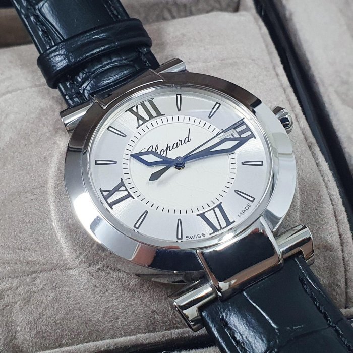 【大眾名錶】CHOPARD蕭邦 388532-3001 Imperiale系列 銀色雕刻羅馬面盤 錶冠紫水晶 B455-4