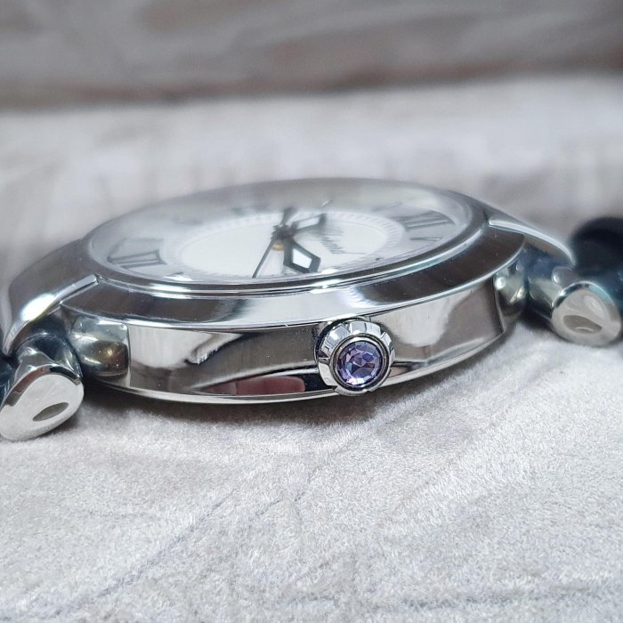 【大眾名錶】CHOPARD蕭邦 388532-3001 Imperiale系列 銀色雕刻羅馬面盤 錶冠紫水晶 B455-5